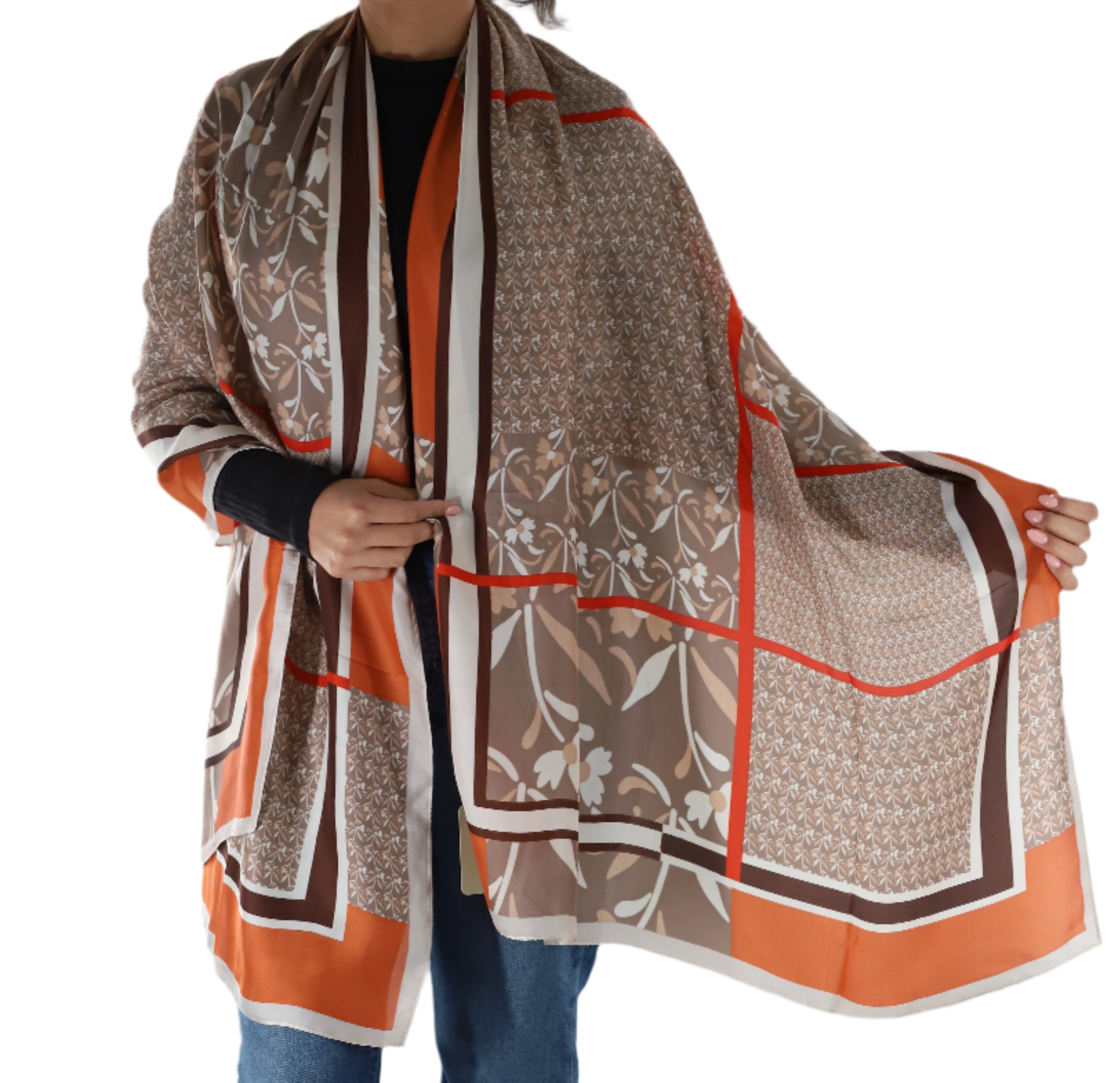 Floral Pattern Scarf