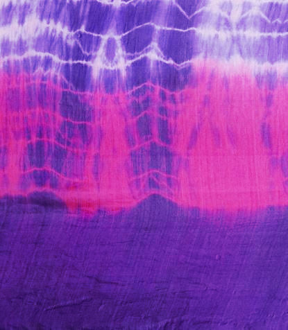 Silk Tie Dye Scarf - Pink Combo