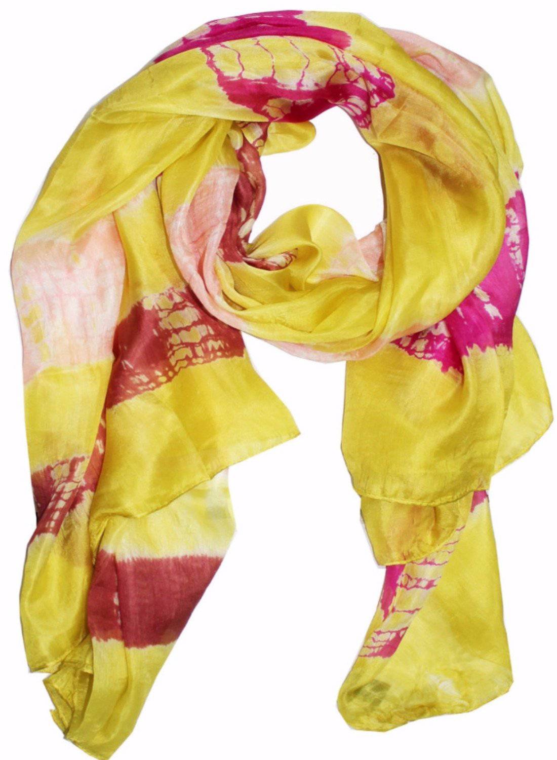 Silk Tie Dye - Yellow