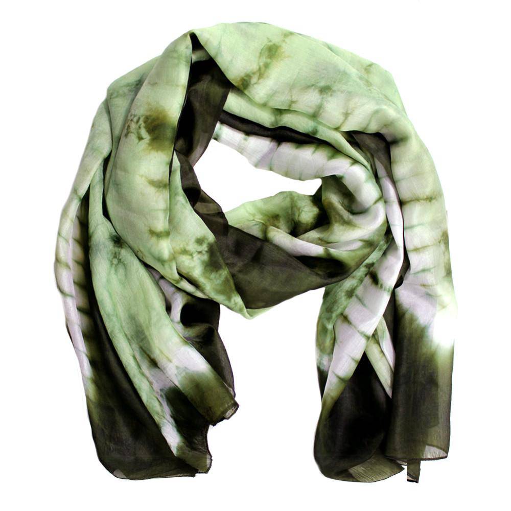 Tie Dye Scarf- Green