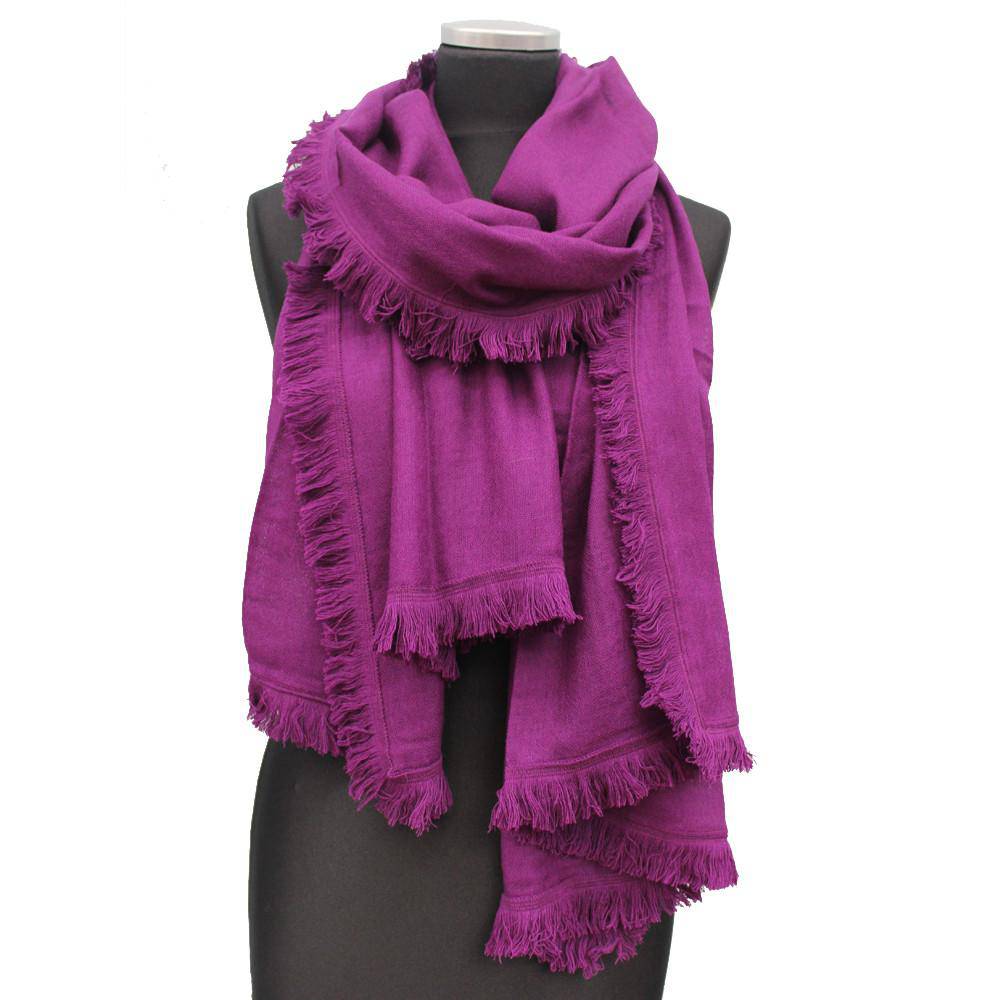 Wool & Cashmere Scarf - Amethyst