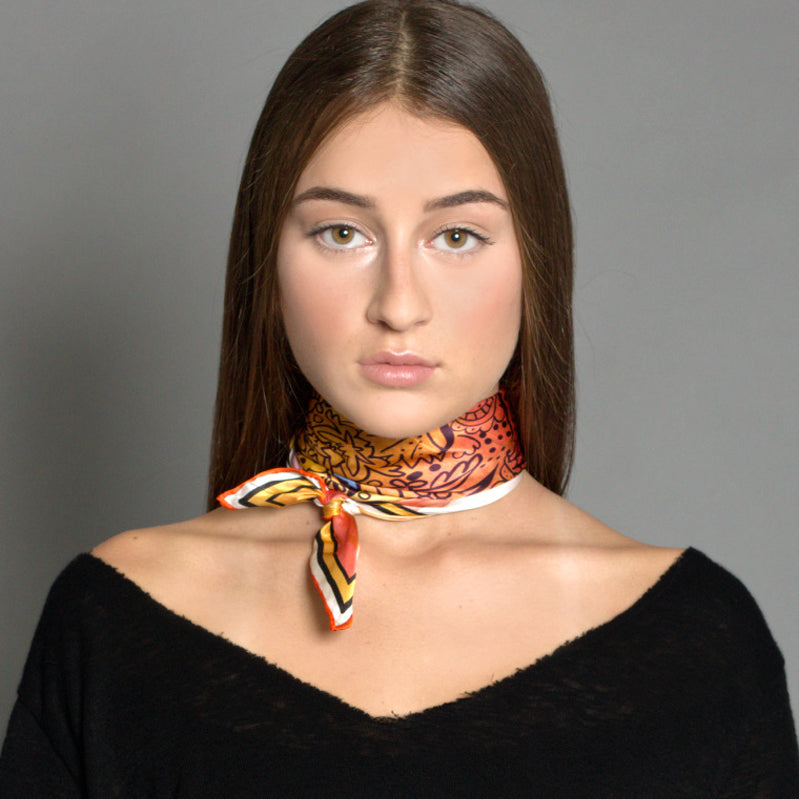 Tiger Small Silk Scarf