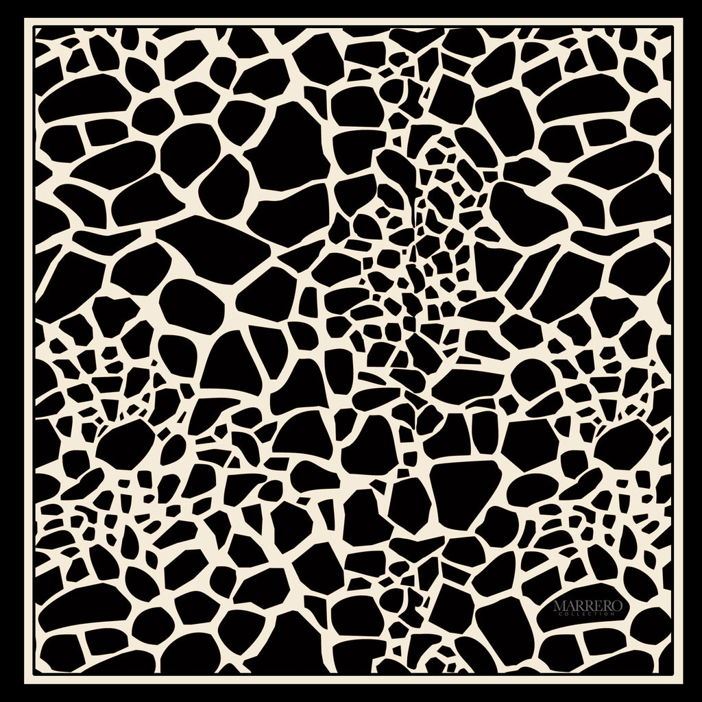 Giraffe Square Silk Scarf
