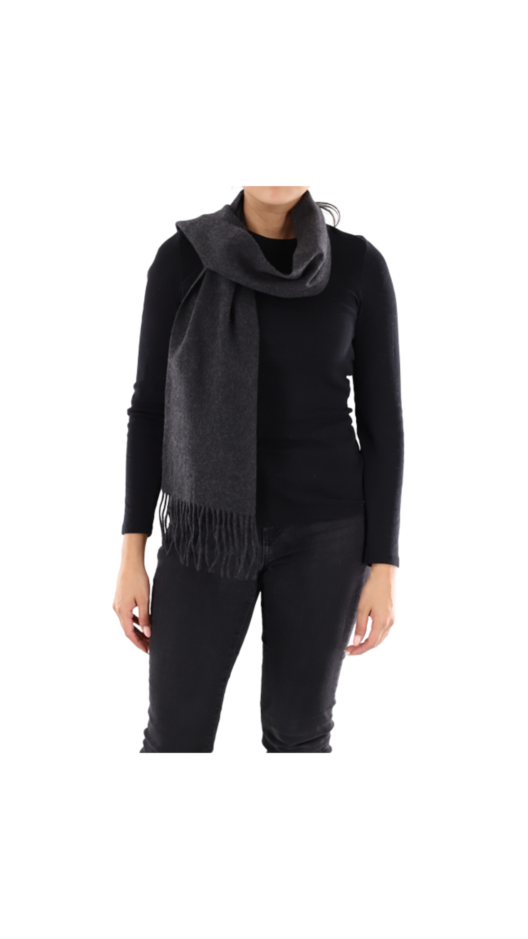 Solid Cashmere Blend Scarf