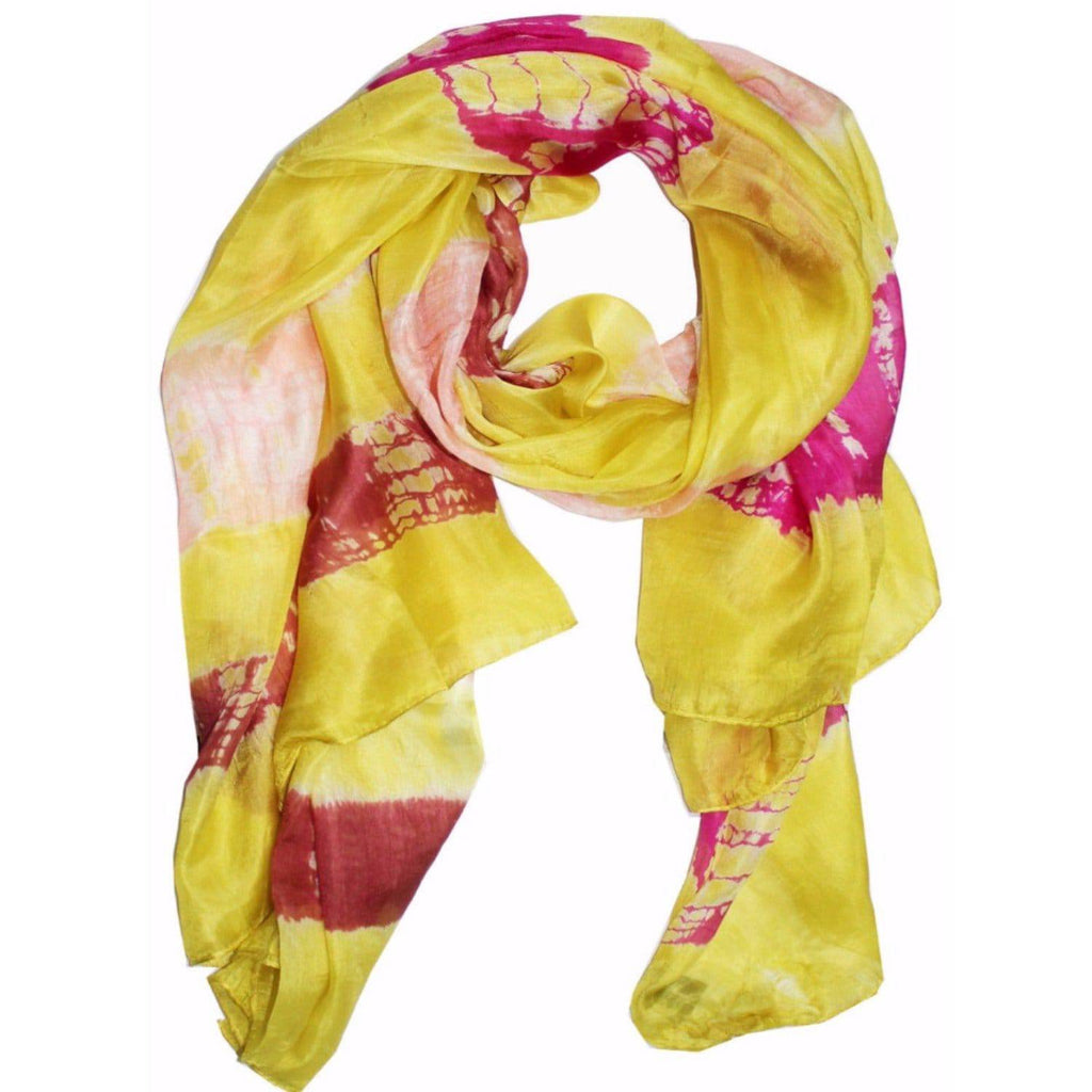 Silk Tie Dye - Yellow