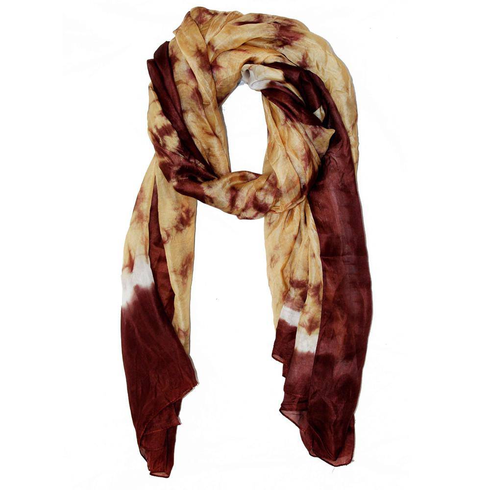 Tie Dye Scarf- Brown