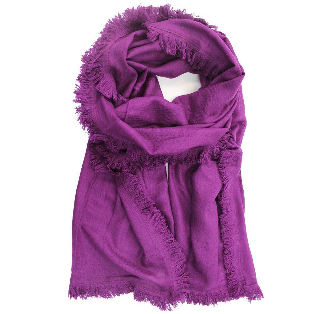 Wool & Cashmere Scarf - Amethyst